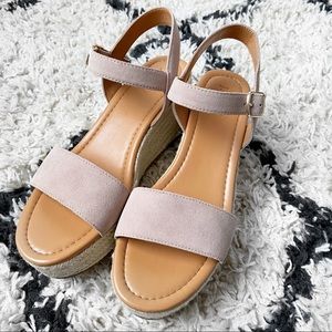 J. Crew Women's Espadrilles in Light Pink and Tan